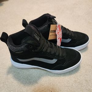 Vans Women's Range EXP Hi VansGuard Black/ Pewter Suede High Top Shoes